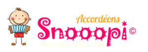 Accordéons pour enfants Snooopi, fabriqués en France par Thierry Bénétoux, artisan et technicien accordéoniste passionné par l'innovation musicale